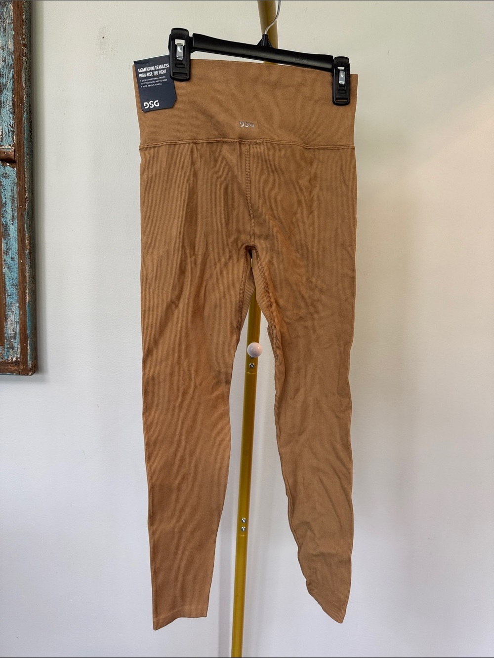 DSG Women's High Waist Leggings in Cognac Brown